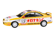 1999 Honda Civic EM1 RHD (Right Hand Drive) "Oyatsu Racing" White and Yellow with Graphics 1/64 Diecast Model Car by Paragon Models image 2