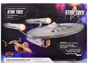 Skill 2 Model Kit U.S.S. Enterprise NCC-1701 Spaceship "Star Trek" (1966) TV Series 1/1000 Scale Model by Polar Lights image 3