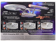Skill 2 Model Kit U.S.S. Enterprise NCC-1701 Spaceship "Star Trek" (1966) TV Series 1/1000 Scale Model by Polar Lights image 4