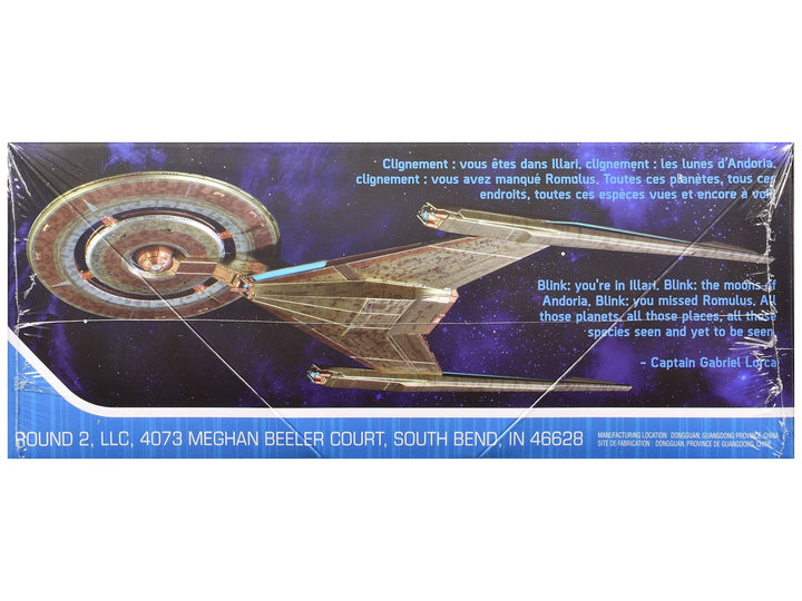 Skill 2 Snap Model Kit U.S.S. Discovery NCC-1031 Spacecraft "Star Trek: Discovery" (2017-2024) TV Series 1/2500 Scale Model by Polar Lights image 2