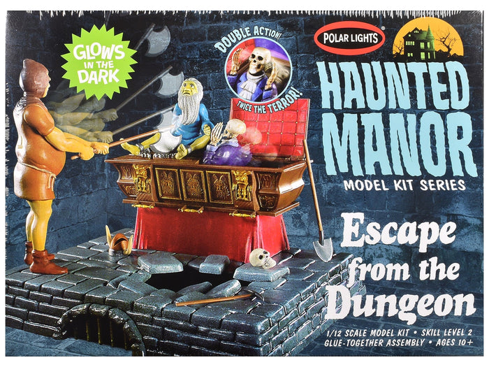 Skill 2 Model Kit Haunted Manor "Escape from the Dungeon" Diorama Set 1/12 Scale Model by Polar Lights