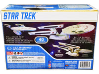 Skill 2 Snap Model Kit U.S.S. Enterprise NCC-1701 Refit Spaceship "Star Trek II: The Wrath of Khan" (1982) Movie 1/1000 Scale Model by Polar Lights image 4