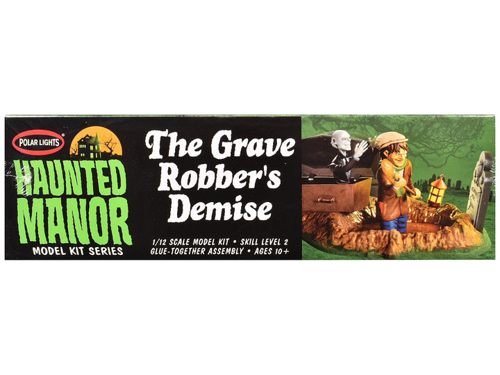 Skill 2 Model Kit Haunted Manor "The Grave Robber's Demise" Diorama Set 1/12 Scale Model by Polar Lights image 2