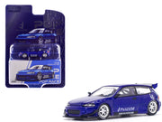 Pandem Civic EG6 RHD (Right Hand Drive) Blue Metallic "Enigma Exclusive Edition" 1/64 Diecast Model Car by Pop Race image 3