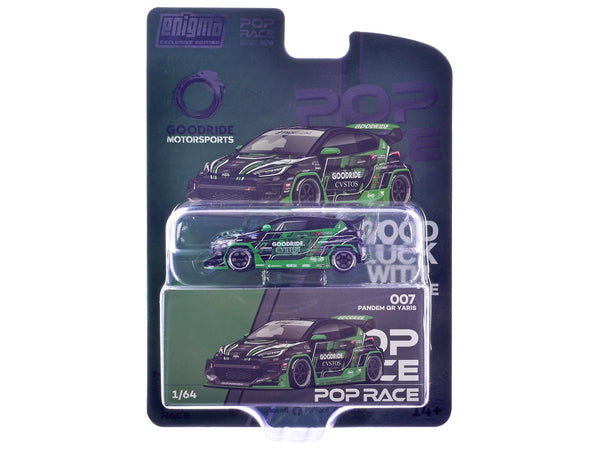 Pop Race Pandem GR Yaris Goodride Motorsports green black RHD 1:64 PR64-PRE007, product image 3