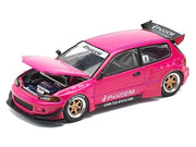Pandem Civic EG6 RHD (Right Hand Drive) Pink "Enigma Exclusive Edition" 1/64 Diecast Model Car by Pop Race image 2