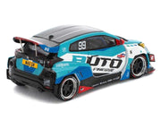 Pandem GR Yaris RHD (Right Hand Drive) #99 "Auto Finesse" Blue and White with Graphics "Enigma Exclusive Edition" 1/64 Diecast Model Car by Pop Race image 3
