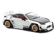 Toyota Pandem GR86 White with Carbon Hood "Enigma Exclusive Edition" 1/64 Diecast Model Car by Pop Race image 3