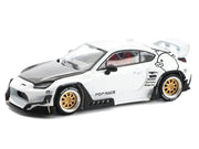 Toyota Pandem GR86 White with Carbon Hood "Enigma Exclusive Edition" 1/64 Diecast Model Car by Pop Race image 5