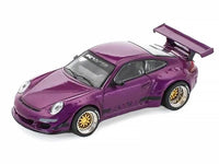 RWB 997 Purple Metallic with Black Stripes 1/64 Diecast Model Car by Pop Race image 2