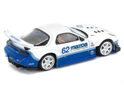 Mazda RX7 RE-Amemiya RHD (Right Hand Drive) #62 White and Blue with Graphics "Enigma Exclusive Edition" 1/64 Diecast Model Car by Pop Race image 4