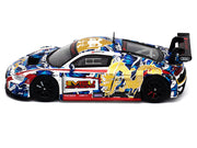 Audi R8 LMS "Evisu Racing X Works" White with Graphics 1/64 Diecast Model Car by Pop Race image 2