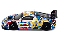 Audi R8 LMS "Evisu Racing X Works" White with Graphics 1/64 Diecast Model Car by Pop Race image 2