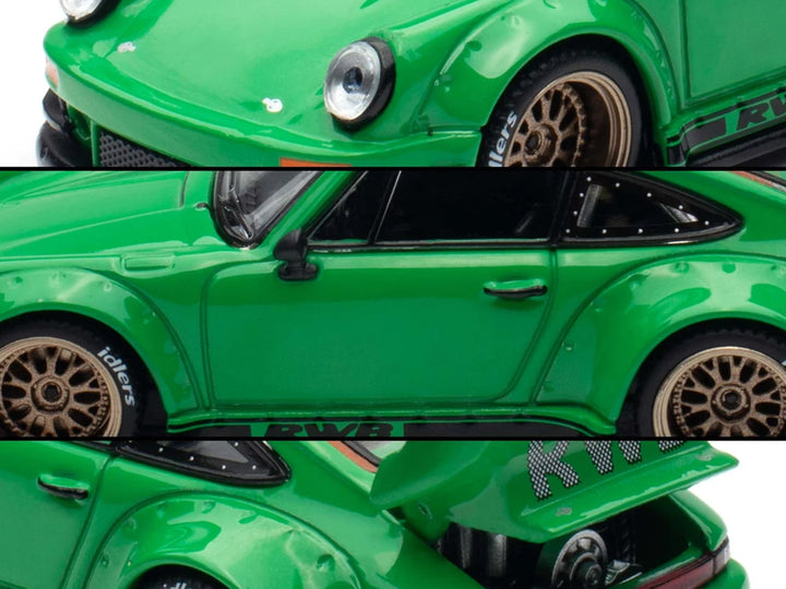 RWB 930 Green "Hobby Expo China 2026" 1/64 Diecast Model Car by Pop Race image 2