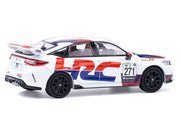 Honda Civic Type R FL5 "HRC - Honda Racing" White with Graphics 1/64 Diecast Model Car by Pop Race image 4
