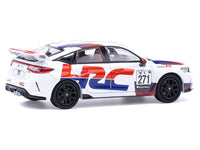 Honda Civic Type R FL5 "HRC - Honda Racing" White with Graphics 1/64 Diecast Model Car by Pop Race image 4