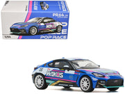 Toyota GR86 "Wako's" Blue with Graphics 1/64 Diecast Model Car by Pop Race image 3