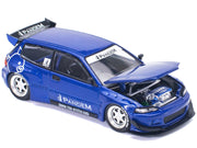 Pandem Civic EG6 RHD (Right Hand Drive) Blue Metallic 1/64 Diecast Model Car by Pop Race image 3