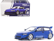 Pandem Civic EG6 RHD (Right Hand Drive) Blue Metallic 1/64 Diecast Model Car by Pop Race image 4