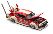 Skyline GT-R V8 Drift "Hakosuka" RHD (Right Hand Drive) "Coca-Cola (Japan)" Red and Cream 1/64 Diecast Model Car by Pop Race image 2