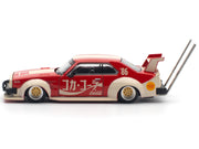 Skyline GT-R V8 Drift "Hakosuka" RHD (Right Hand Drive) "Coca-Cola (Japan)" Red and Cream 1/64 Diecast Model Car by Pop Race image 3