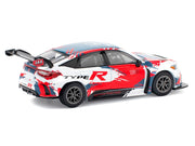 Honda Civic Type R TCR "Presentation" White with Graphics 1/64 Diecast Model Car by Pop Race image 4