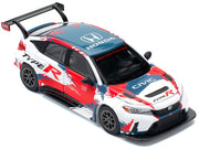 Honda Civic Type R TCR "Presentation" White with Graphics 1/64 Diecast Model Car by Pop Race image 5
