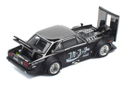 Skyline GT-R V8 Drift "Hakosuka" RHD (Right Hand Drive) "Coca-Cola" Black 1/64 Diecast Model Car by Pop Race image 2