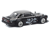 Skyline GT-R V8 Drift "Hakosuka" RHD (Right Hand Drive) "Coca-Cola" Black 1/64 Diecast Model Car by Pop Race image 4