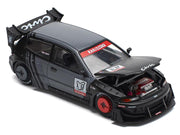Pandem Civic EG6 RHD (Right Hand Drive) "Kanjozoku" Matt Black and Gray with Graphics 1/64 Diecast Model Car by Pop Race image 2