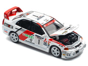 Mitsubishi Lancer Evolution IV RHD (Right Hand Drive) #1 Tommi Makinen - Seppo Harjanne Winner "Rally de Catalunya" (1997) 1/64 Diecast Model Car by Pop Race image 3