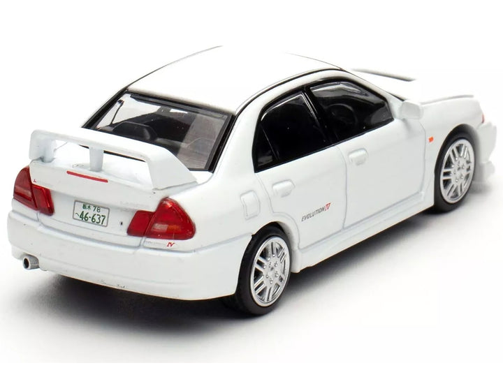 Mitsubishi Lancer Evolution IV RHD (Right Hand Drive) White "Indonesia Diecast Expo 2024 Exclusive" 1/64 Diecast Model Car by Pop Race image 2