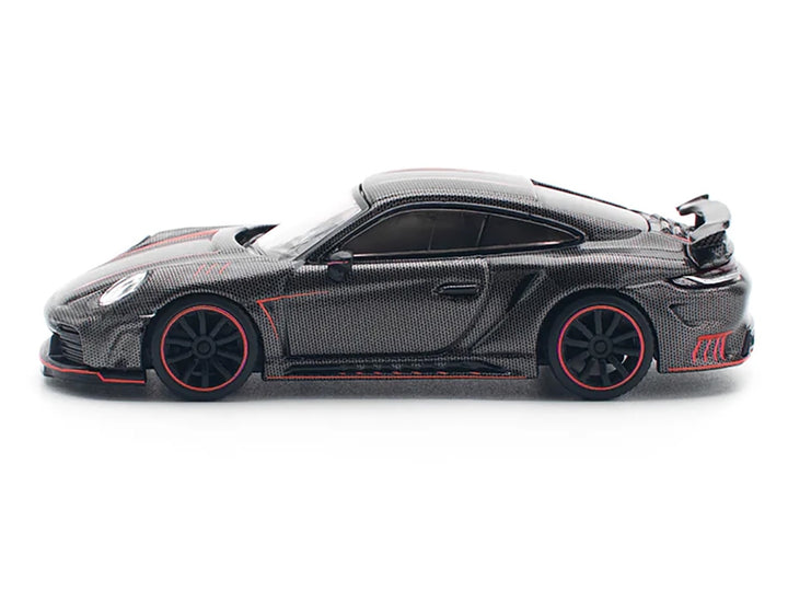 992 Stinger GTR Carbon Edition with Red Accents 1/64 Diecast Model Car by Pop Race image 2