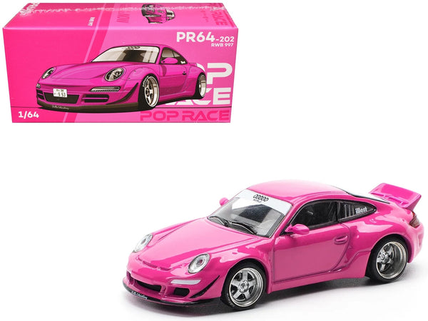 Pop Race RWB 997 pink 1:64 diecast model PR640202, product image 1