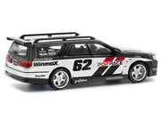 GT-R Stagea RHD (Right Hand Drive) #62 "Simon's Garage" Black with White Sides 1/64 Diecast Model Car by Pop Race image 4