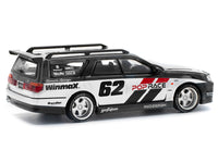 Pop Race GT-R Stagea number 62 Simon's Garage black white RHD 1:64 PR640211, product image 4