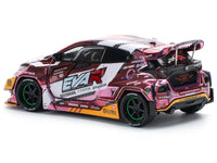 Toyota Goodride GR Yaris RHD (Right Hand Drive) "EVA RT Production Model-08" Pink Metallic with Graphics 1/64 Diecast Model Car by Pop Race image 5