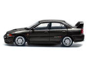 Mitsubishi Lancer Evolution IV RHD (Right Hand Drive) Pyrenees Black Pearl 1/64 Diecast Model Car by Pop Race image 3