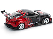 Toyota Pandem GR86 "Advan" Black and Red with Graphics 1/64 Diecast Model Car by Pop Race image 5