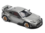 Toyota Pandem GR86 Silver Metallic 1/64 Diecast Model Car by Pop Race image 4