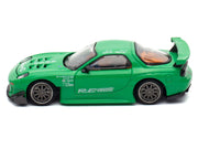 Mazda RX7 "RE Amemiya" Widebody RHD (Right Hand Drive) Green 1/64 Diecast Model Car by Pop Race image 3