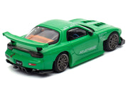 Mazda RX7 "RE Amemiya" Widebody RHD (Right Hand Drive) Green 1/64 Diecast Model Car by Pop Race image 5