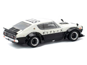 Skyline KPGC110 "Kenmeri" RHD (Right Hand Drive) "Japan National Police Agency Livery" Black and White 1/64 Diecast Model Car by Pop Race image 4