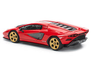 Lamborghini Countach LPI 800-4 Red with Carbon Accents 1/64 Diecast Model Car by Pop Race image 4