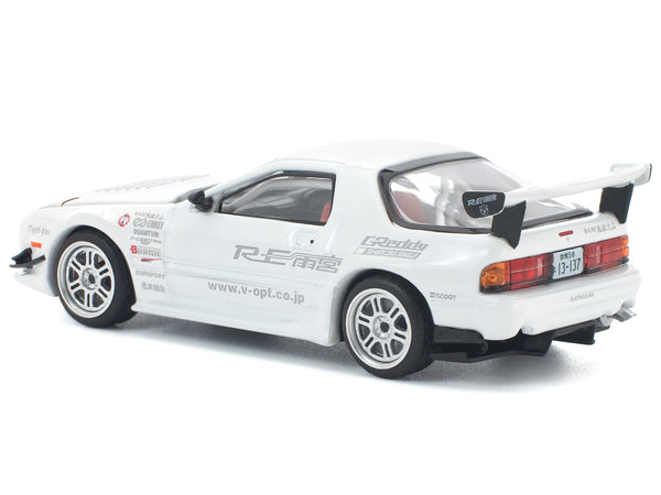 Mazda RX7 (FC3S) RE Amemiya RHD (Right Hand Drive) White 1/64 Diecast Model Car by Pop Race image 5