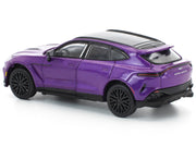 Aston Martin DBX 707 Storm Purple Metallic with Black Top 1/64 Diecast Model Car by Pop Race image 3