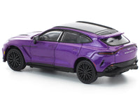 Aston Martin DBX 707 Storm Purple Metallic with Black Top 1/64 Diecast Model Car by Pop Race image 3