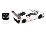 Honda NSX GT3 EVO22 White 1/64 Diecast Model Car by Pop Race image 3