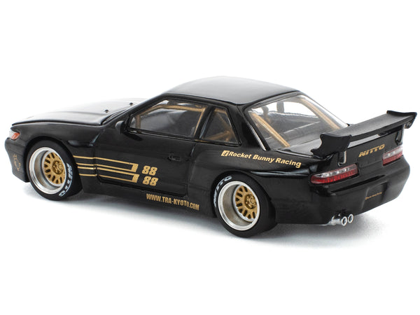 Pandem S13 RHD (Right Hand Drive) Black with Gold Accents 1/64 Diecast Model Car by Pop Race image 5