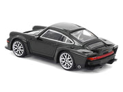Singer DLS Turbo Black Metallic 1/64 Diecast Model Car by Pop Race image 3